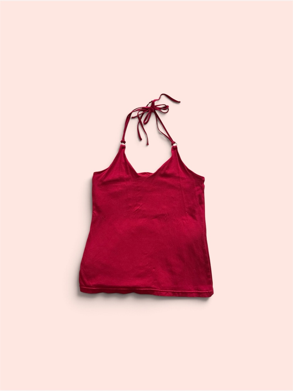 le chateau Red Halter Tie Cami